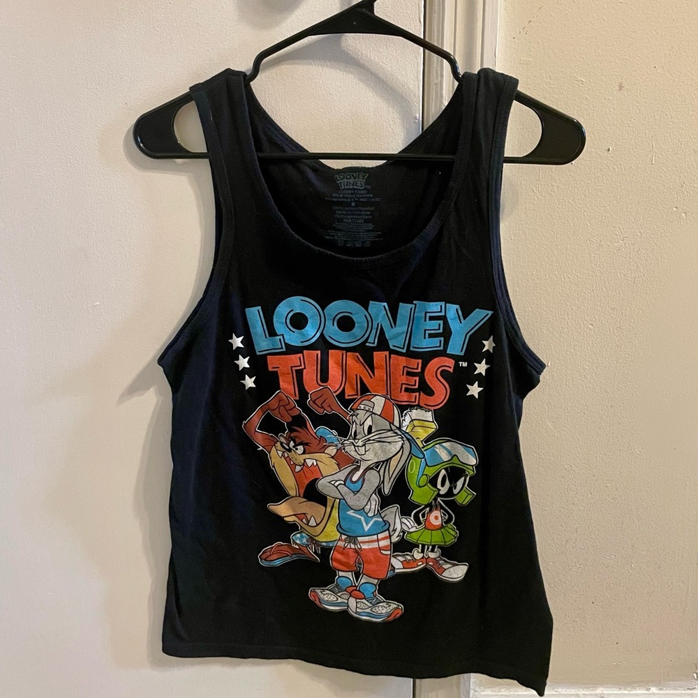Mens looney tunes Logo tank top